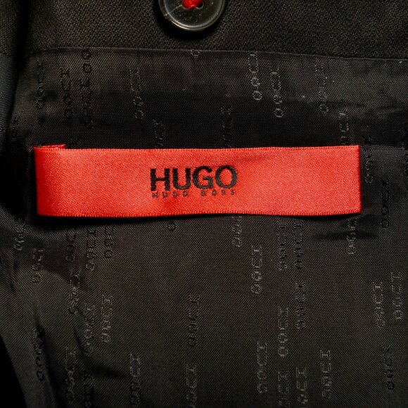 Hugo Boss Men's "Adris4/Heibo3" Black 100% Wool Sport Coat Blazer US 36R IT 46R - Picture 5 of 6